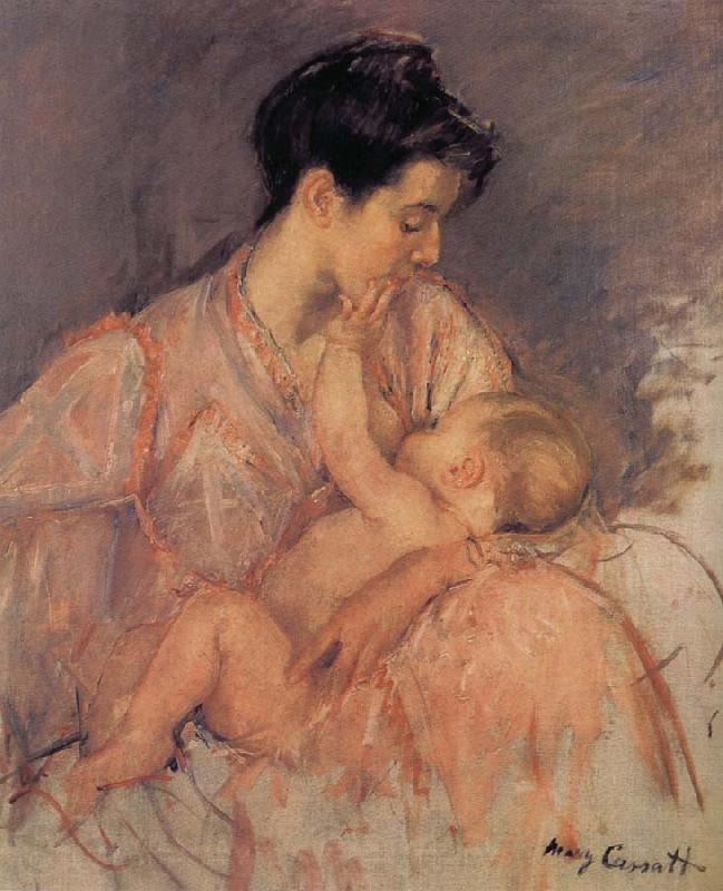 Mary Cassatt Study of Zeny and her child